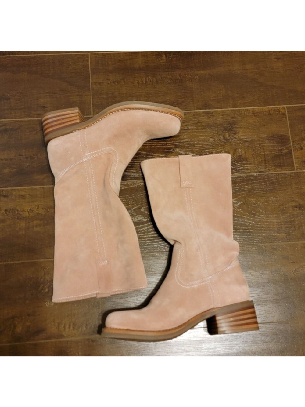 NEW Frye Campus Boots Suede Country Western Boho Chic Cottagecore Womens 8.5 - Picture 2 of 12